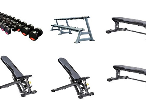 อุปกรณ์ฝึกกล้ามเนื้อแบบดัมเบลหุ้มยาง น้ำหนัก 2.5 – 25 กิโลกรัม ยี่ห้อ MARATHON