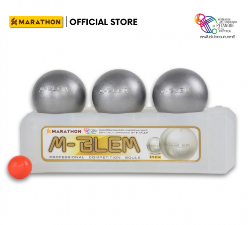 Marathon INOX WHITE รุ่น M-BLEM เปตองสแตนเลส